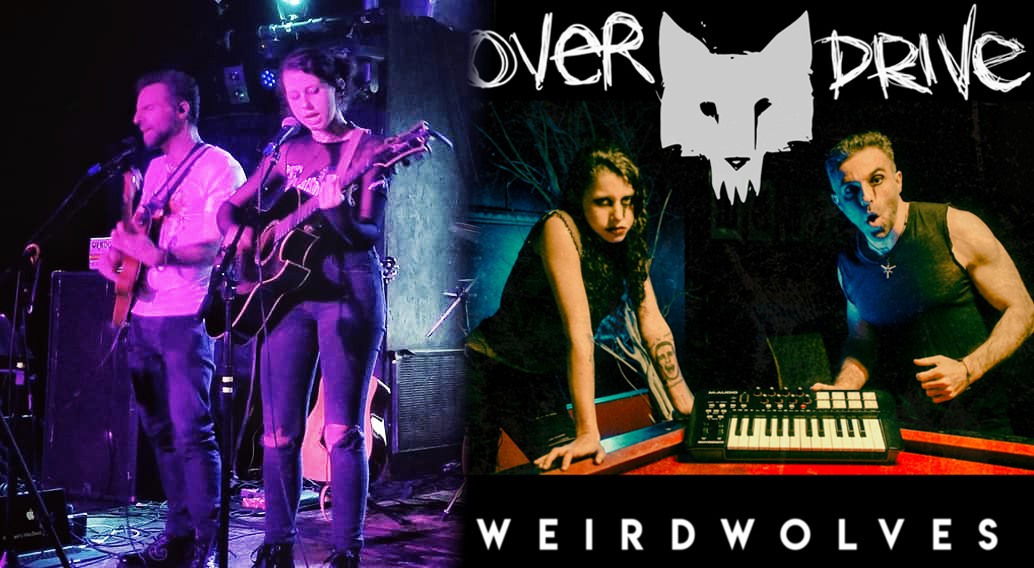 WeirdWolves play live. Raphael Colantonio and Ava Gore, with their new single "Overdrive"