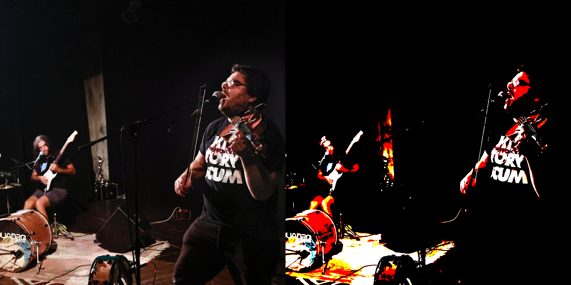 Photos of Paul and Tony of Circolo Vizioso, of the German punk rock band Circolo Vizioso.