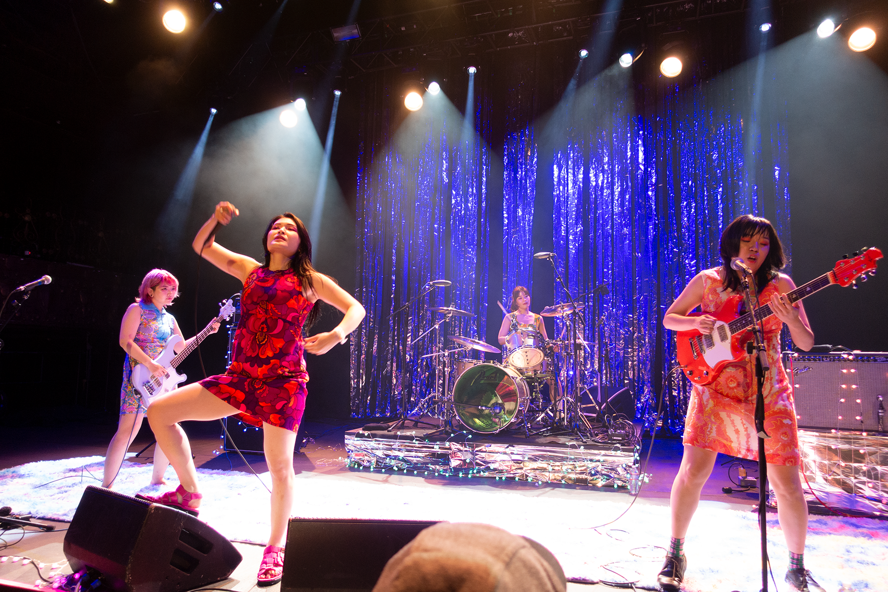 Photo of Japanese Punk Band Otoboke Beaver live at The Belasco In Los Angeles.